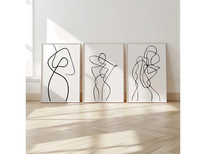 モノトーン ラインアート