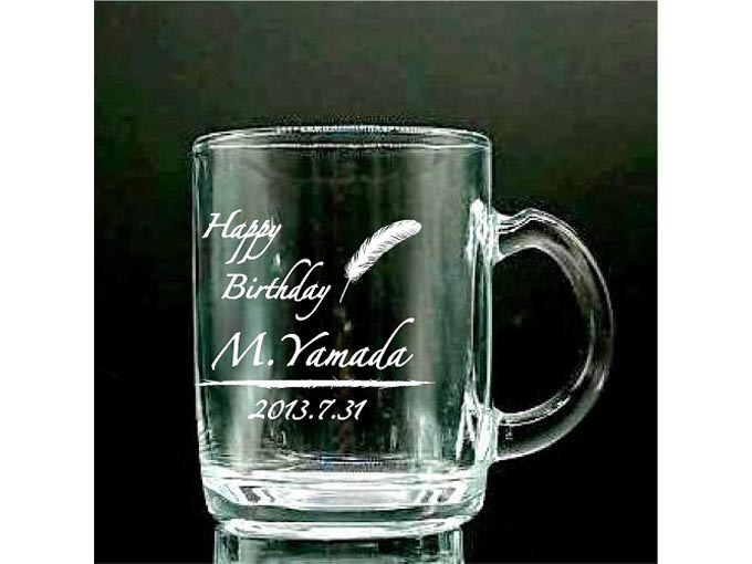 名入れガラスマグ マグカップ