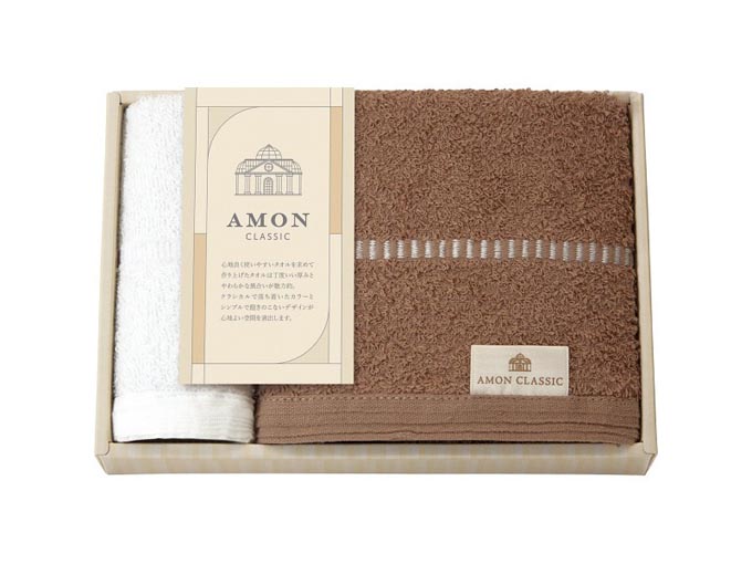 アモンクラシック　フェイスタオル・タオルハンカチセット