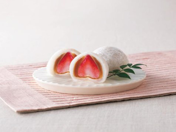 珍しい和菓子でおすすめの苺キャラメル大福 8個入り