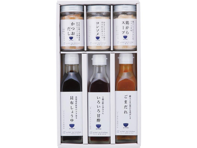 自分では買わないけどもらって嬉しい予算5000円のプレゼントでおすすめの栗原はるみ監修の調味料6本セット