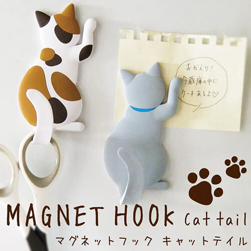 後ろ姿にキュン♥多彩に使える猫型マグネットフック｜創作品モール あるる