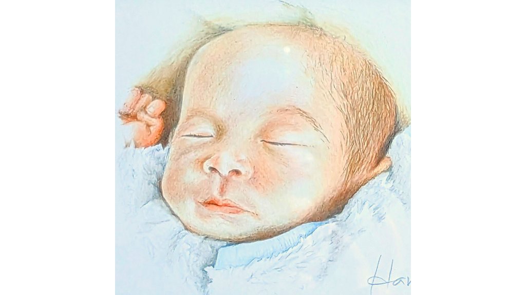 写真やAIでは表現できない素朴なぬくもりを残せる肖像画