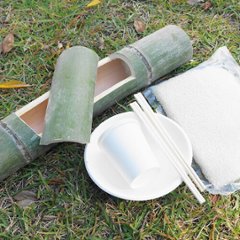 竹の香りが食欲をそそる！キャンプで大活躍の竹飯盒の画像