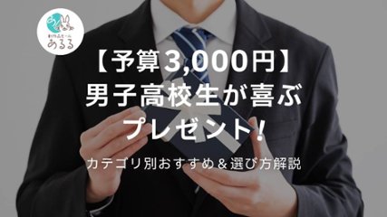 【予算3000円】男子高校生が喜ぶプレゼント！カテゴリ別おすすめ＆選び方解説の画像