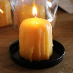 甘い香りに癒される…蜜蝋100％の手作りキャンドルの画像