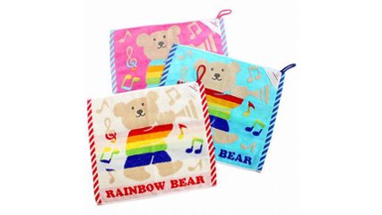 お子さんのお気に入りの一枚に！　ネームタグつきふんわり今治タオルの画像
