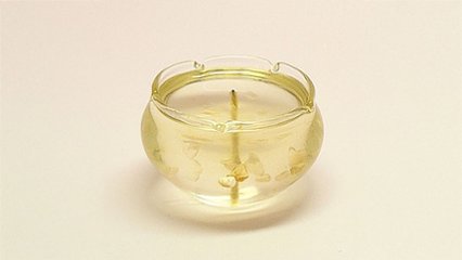 11月の誕生石「シトリン」入りの香りつきキャンドル　ギフトにもインテリアにもおすすめ！の画像