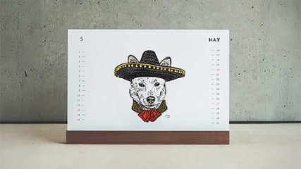 家族の姿が素敵な芸術作品に「GEKIHEN カレンダー」の画像