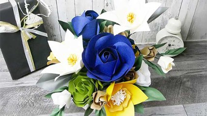 1枚の紙が美しい花になる「オーダーメイドフラワー」の画像