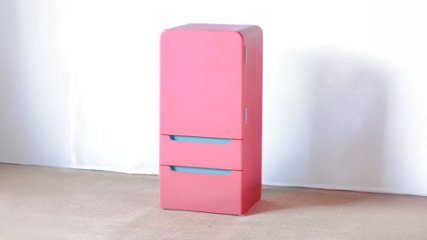 ポップでカラフル＆安全設計！収納家具としても使えるおもちゃの冷蔵庫の画像
