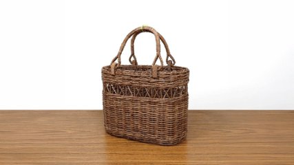 【矢来編みの美しさが映える】使うほど艶が増す、一生もののあけびかごバッグの画像