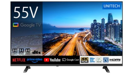 動画配信コンテンツをテレビの大画面で。4K対応の美麗な映像が魅力の“55インチ Google TV”の画像