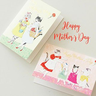 ラブコCATS ミニグリーティングカード HAPPY MOTHER'S DAY