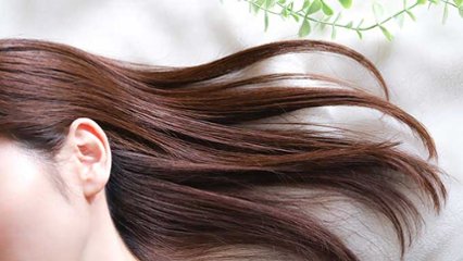 きれいな髪のいいツヤの日の画像