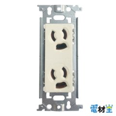 WN1162 埋込抜け止め接地ダブルコンセント Panasonicの画像