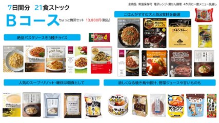 Bコース ちょっと贅沢セット（7日分21食）　の画像