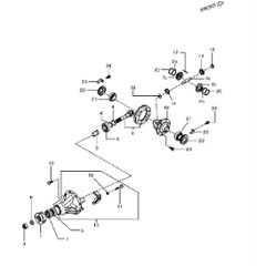 フロントデファレンシャルギヤ　ジムニー　JA11の画像