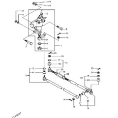 ステアリングユニット　パワーステアリングアリ　ジムニー　JA11　B,Hの画像