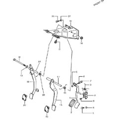 ペダル / ペダルブラケット　5MT ジムニー JA11の画像