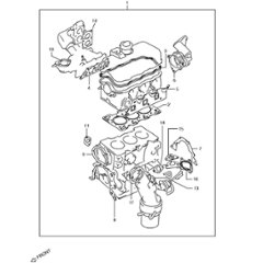 エンジンガスケット ジムニー JA11 F6A の画像