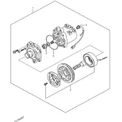 コンプレッサー　AA,CC オプションR12 ジムニー　JA11の画像