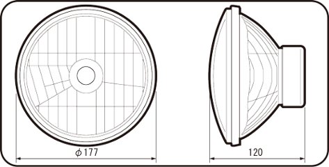 IPF　マルチリフレクターヘッドランプ　ポジション付き　ジムニー　JA11　JA12　JA22　SJ30　JA71　車検対応画像