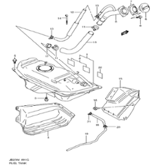 フューエルタンク　　JB23W　100001～310000の画像