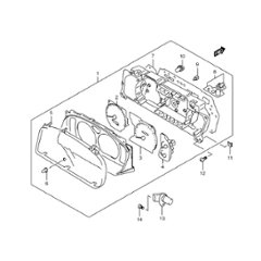 スピードメーター　1型　JB23W  100001~310000の画像