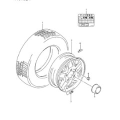 ロードホイール/タイヤ　STEEL  JB23W  100001~310000の画像