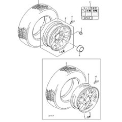 ロードホイール/タイヤ　ALUMI  JB23W  100001~310000の画像