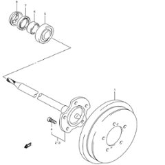 リアアクスル　　JB23W  100001~310000の画像