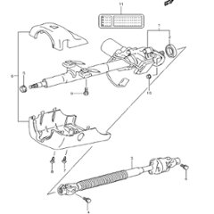 ステアリングコラム　　JB23W  100001~310000の画像