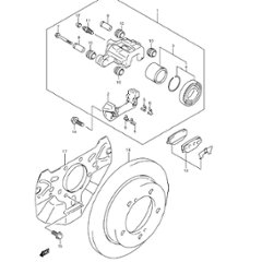 フロントホイールブレーキ　　　JB23W  100001~310000の画像