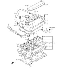 シリンダヘッド　ジムニー　JB23W  4型　　310001～400000の画像