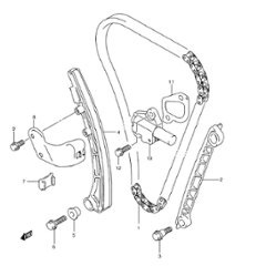 カムチェーン　　ジムニー　JB23W  4型　310001～400000の画像