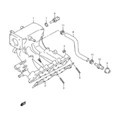 インテークマニホールド　　ジムニー　JB23W  4型　310001～400000の画像