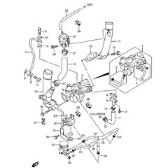 ターボチャージャ　　ジムニー　JB23W  4型　310001～400000の画像