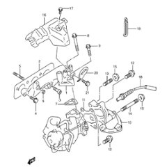 エキゾースト マニホールド　　ジムニー　JB23W  4型　310001～400000の画像