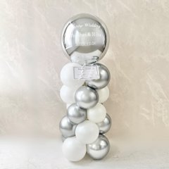 シルバーシャインバルーンスタンディングの画像