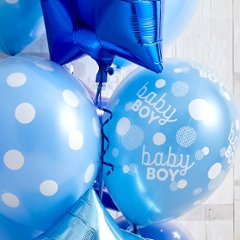 男の子ベイビーに！BlueDotBabyShower画像