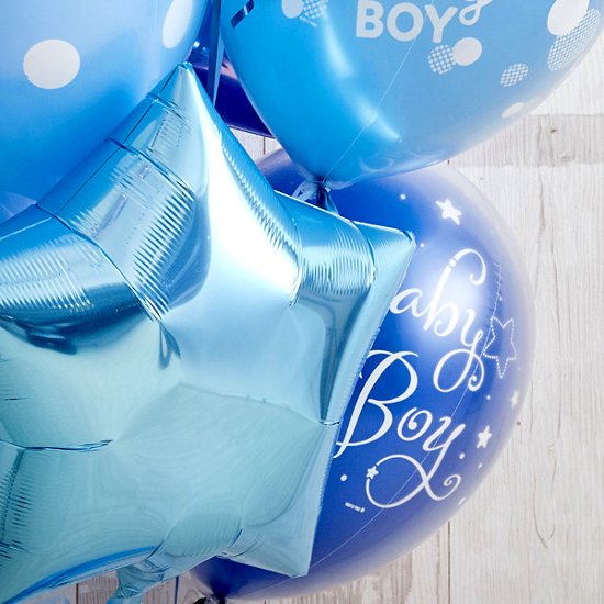 男の子ベイビーに！BlueDotBabyShower画像