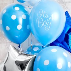 男の子ベイビーに！BlueDotBabyShower画像