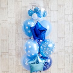 男の子ベイビーに！BlueDotBabyShower画像