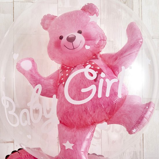 FlotingBear PinkBabyShower画像