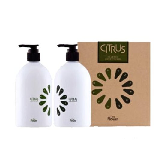  ニューフラワー　シトラスシャンプー＆コンディショナー 2本セット　ギフトセット各480ml画像