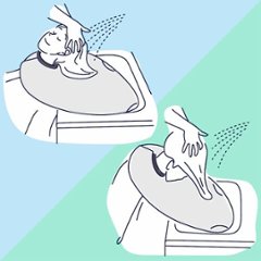 「アイビル・プロケアケープ」自宅介護:諦めていた「サロンの様なシャンプー」をいつもの椅子と洗面台で実現画像