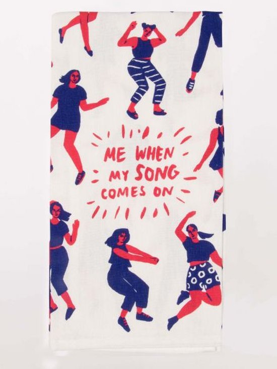 "Me When My Song Comes On" Dish Towel画像