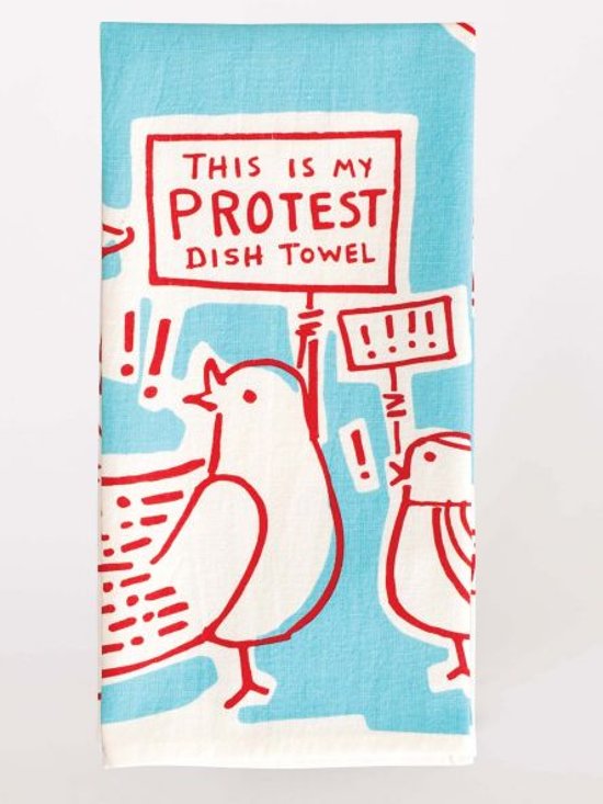 "This Is My Protest" Dish Towel画像