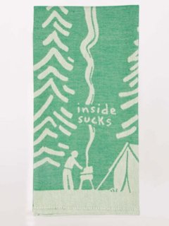 "Inside Sucks" Dish Towelの画像